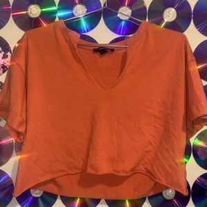 Cropped Orange Tee